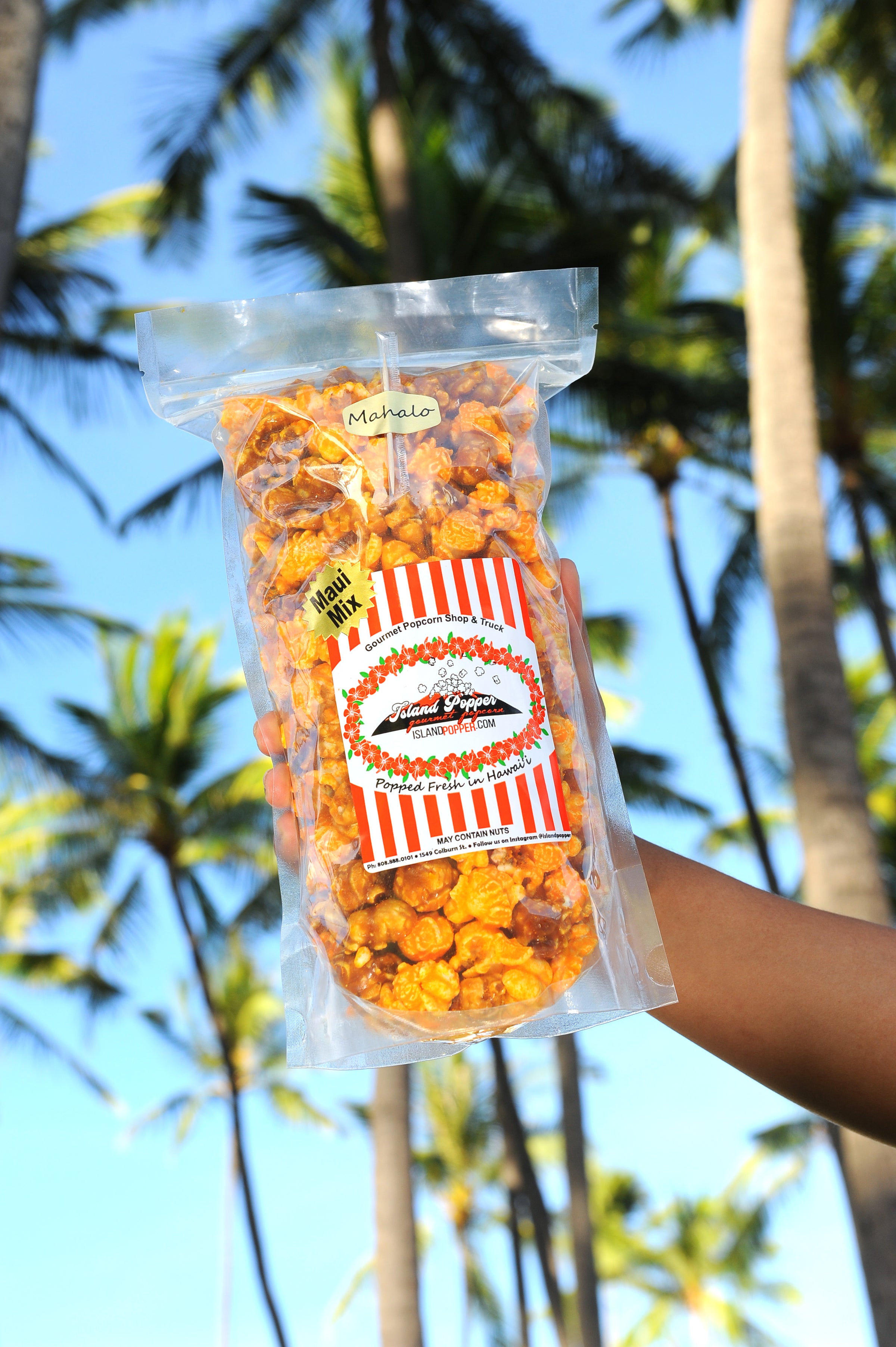Popped Fresh in Hawaii Island Popper Gourmet Popcorn Island Popper